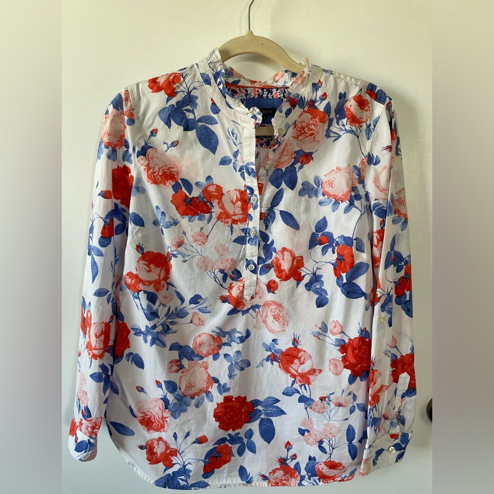 Talbots ruffled blouse